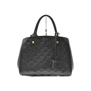 Louis Vuitton Montaigne Empreinte Noir Black Leather Handbag